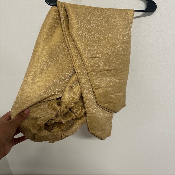 Mint Green and Gold Three-Piece Salwar Kameez Heavy Stonework| Size Approx Large - Picture 13 of 14